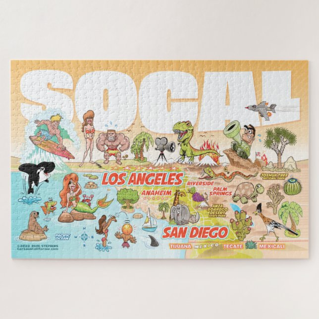 Rompecabezas de SoCal Jigsaw (Horizontal)