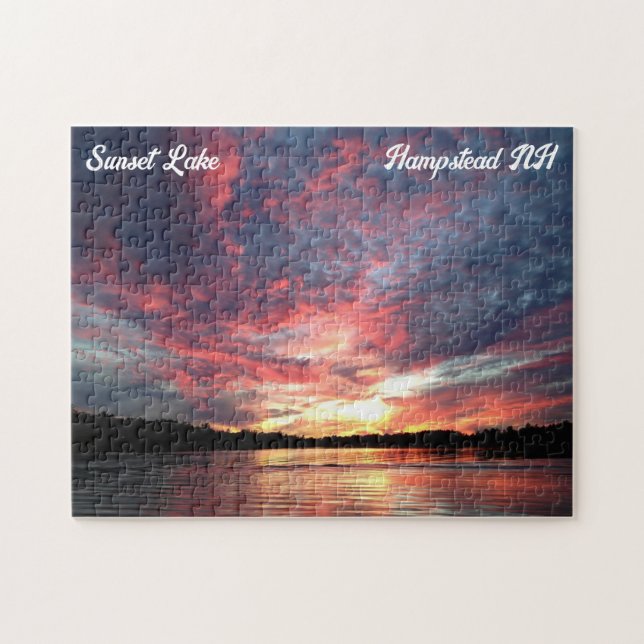 Rompecabezas de Sunset Lake (Horizontal)