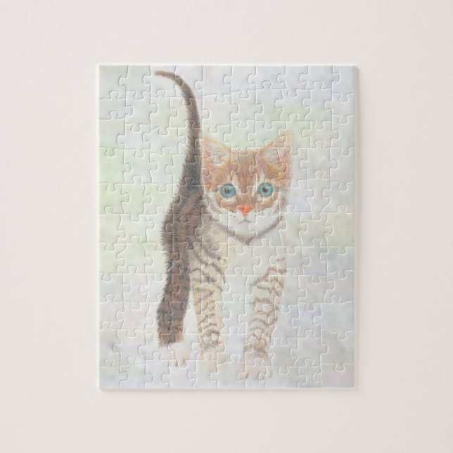 Rompecabezas de Tabby Kitten (Vertical)