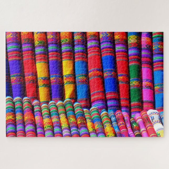 rompecabezas de tela de patrón mexicano (Horizontal)