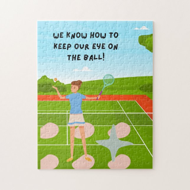 Rompecabezas de tenis para jugador (Vertical)