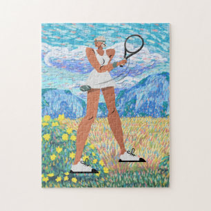 Rompecabezas de tenis para jugadora