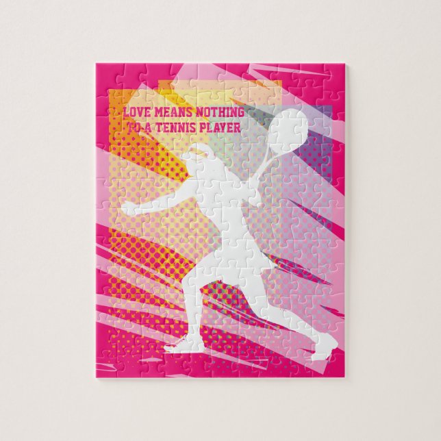 Rompecabezas de tenis para los niños - El amor no  (Vertical)