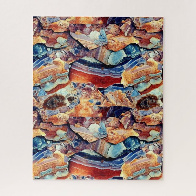 Rompecabezas de textura de sedimentación geológica (Vertical)