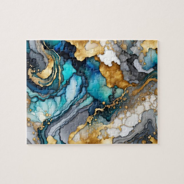 Rompecabezas de tinta de alcohol (Horizontal)