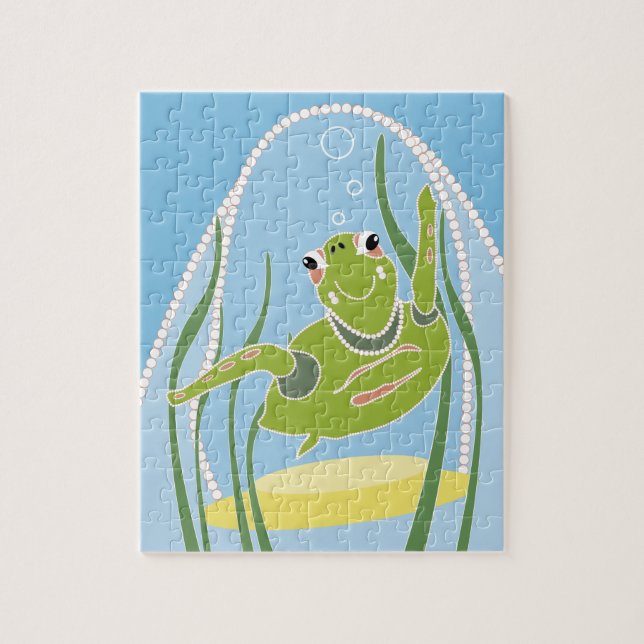 Rompecabezas de Tortuga de Moda (Vertical)