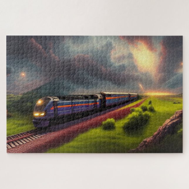 Rompecabezas de tren (Horizontal)