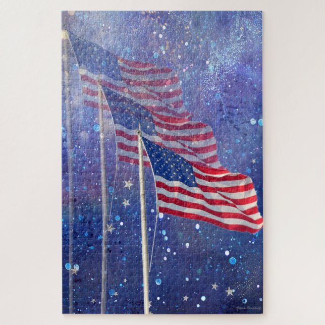 Rompecabezas de tres banderas (Vertical)