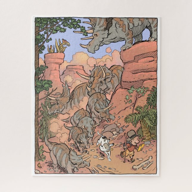Rompecabezas de triceratops (Vertical)