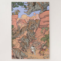 Rompecabezas de triceratops