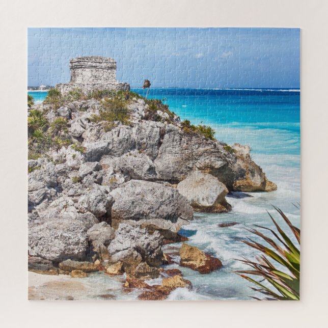Rompecabezas de Tulum Maya Mexico (Vertical)