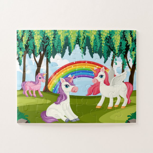 Rompecabezas de Unicornio (Horizontal)