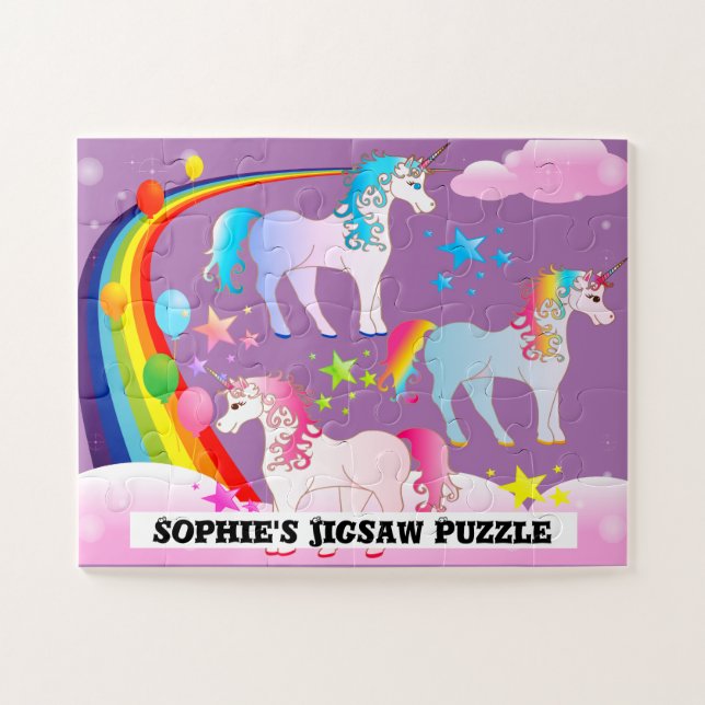 Rompecabezas de unicornio personalizado de 100 pie (Horizontal)
