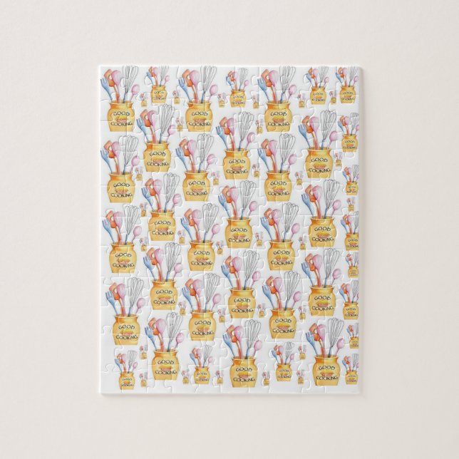 Rompecabezas de utensilios de buena cocina Daisy (Vertical)