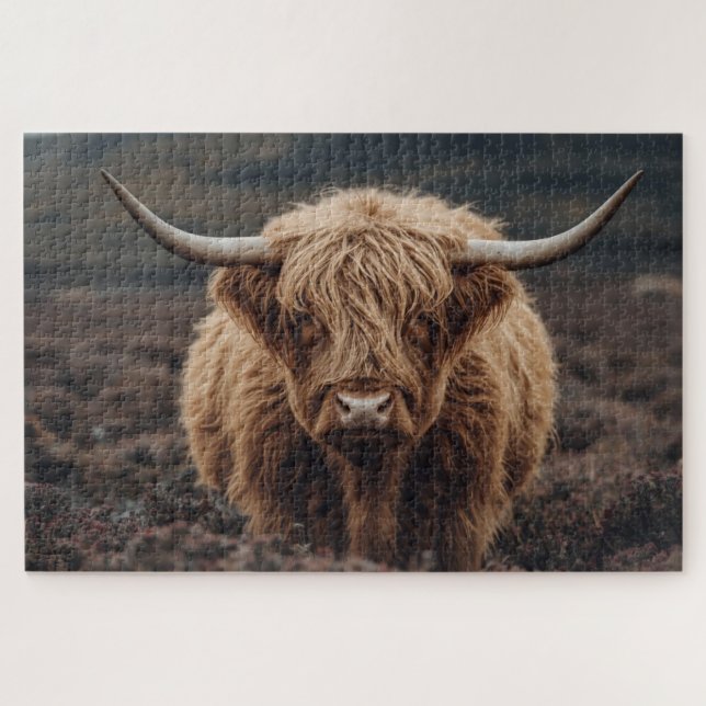 Rompecabezas de Vaca de las Tierras Altas (Horizontal)