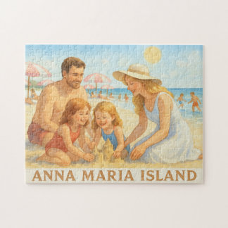 Rompecabezas de vacaciones de la familia Anna Mari