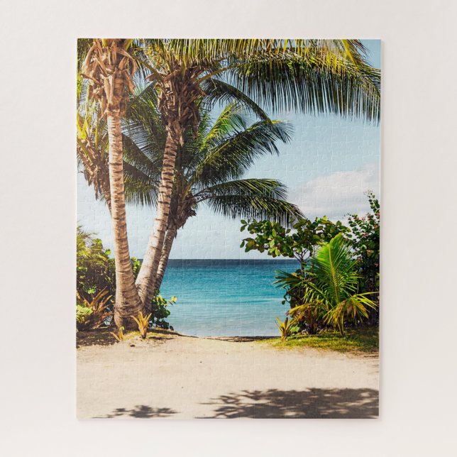 Rompecabezas de vacaciones tropicales (Vertical)