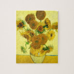 Rompecabezas de Van Gogh Sunflowers<br><div class="desc">Rompecabezas de Van Gogh Sunflowers. Óleo sobre lienzo de 1888. Vase con quince girasoles es una de las obras de vida más queridas de Vincent Van Gogh. El brillante uso de los amarillos evoca silenciosamente el final del verano. Un gran regalo para los amantes de los girasoles, Van Gogh, el...</div>
