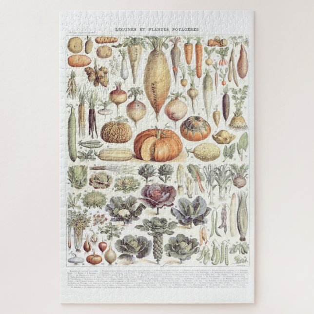 Rompecabezas de Verduras de Adolphe Millot (Vertical)