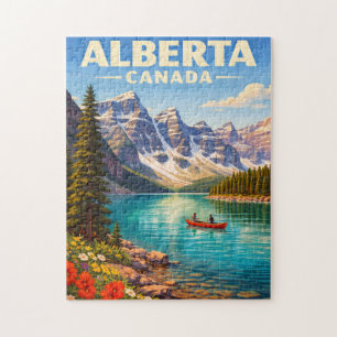 Rompecabezas de viaje de Alberta Canadá Rocosas Ca