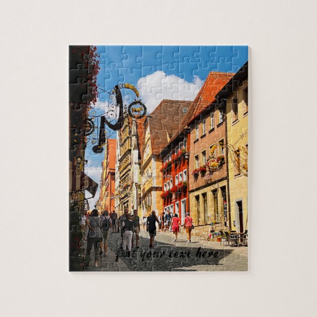 Rompecabezas de viaje personalizado de Alemania (Vertical)