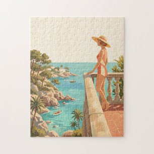Rompecabezas de viaje vintage de Mallorca España