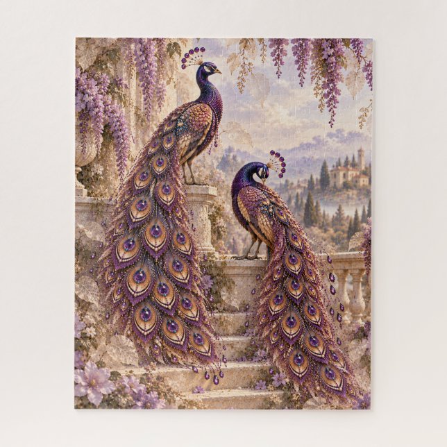 Rompecabezas de Violetta Peacock (Vertical)