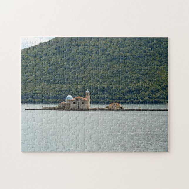 Rompecabezas de vista de la iglesia de la isla de  (Horizontal)