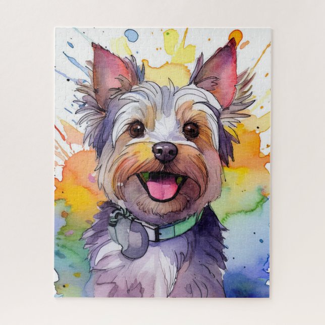 Rompecabezas de Yorkshire Terrier Dog Jigsaw (Vertical)