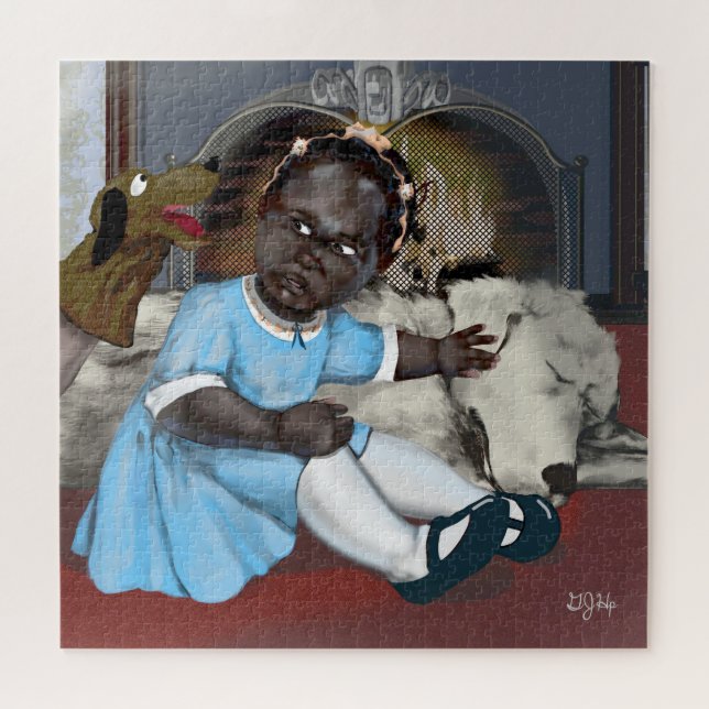 Rompecabezas de Zazzle: Muñeca bebé de Dios (Horizontal)