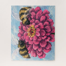 Rompecabezas de Zinnia y Abejas