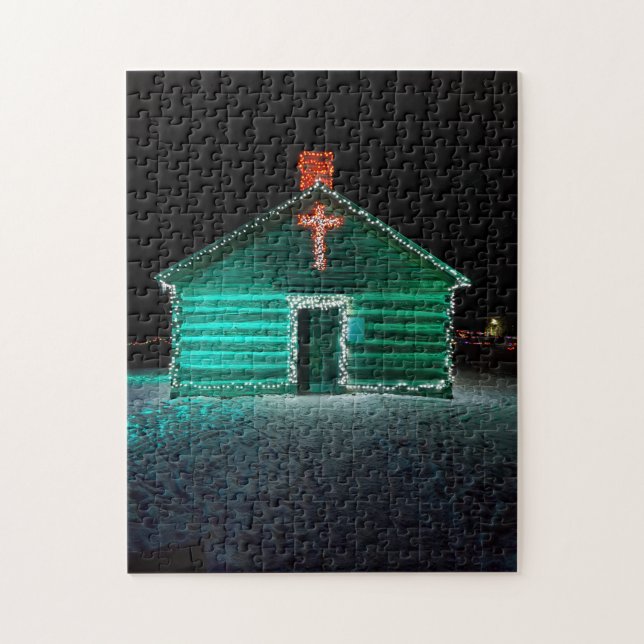 Rompecabezas - Decorados con luces y cruces - Navi (Vertical)