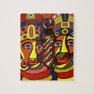 Rompecabezas decorativo africano