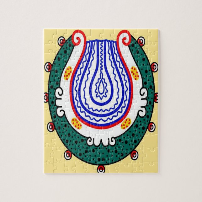 Rompecabezas decorativo africano (Vertical)