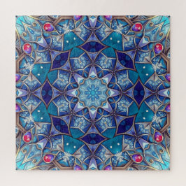 Rompecabezas decorativo azul