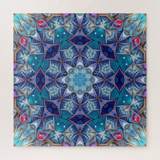 Rompecabezas decorativo azul