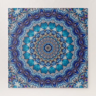 Rompecabezas decorativo azul