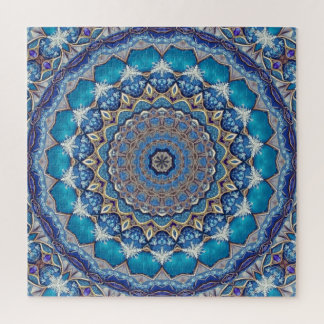 Rompecabezas decorativo azul