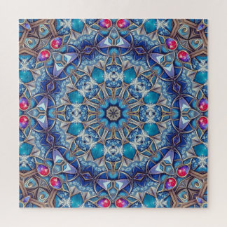 Rompecabezas decorativo azul