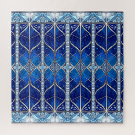 Rompecabezas decorativo azul