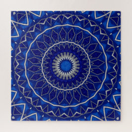 Rompecabezas decorativo azul
