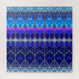 Rompecabezas decorativo azul