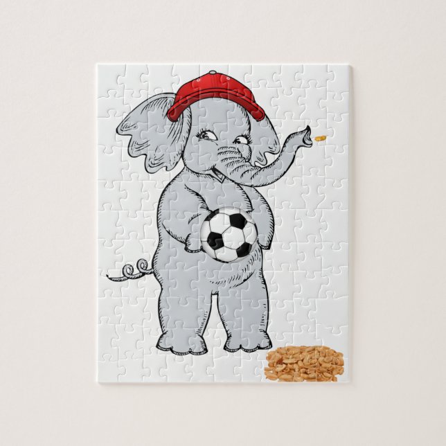 Rompecabezas decorativo de elefante (Vertical)