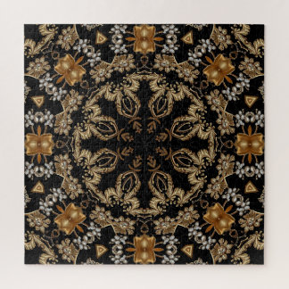 Rompecabezas decorativo de oro