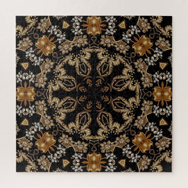 Rompecabezas decorativo de oro (Vertical)