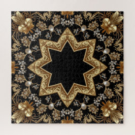 Rompecabezas decorativo de oro