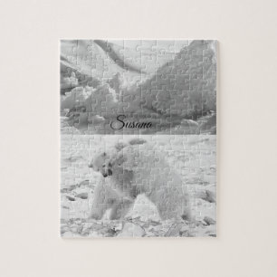 Rompecabezas decorativo de oso polar