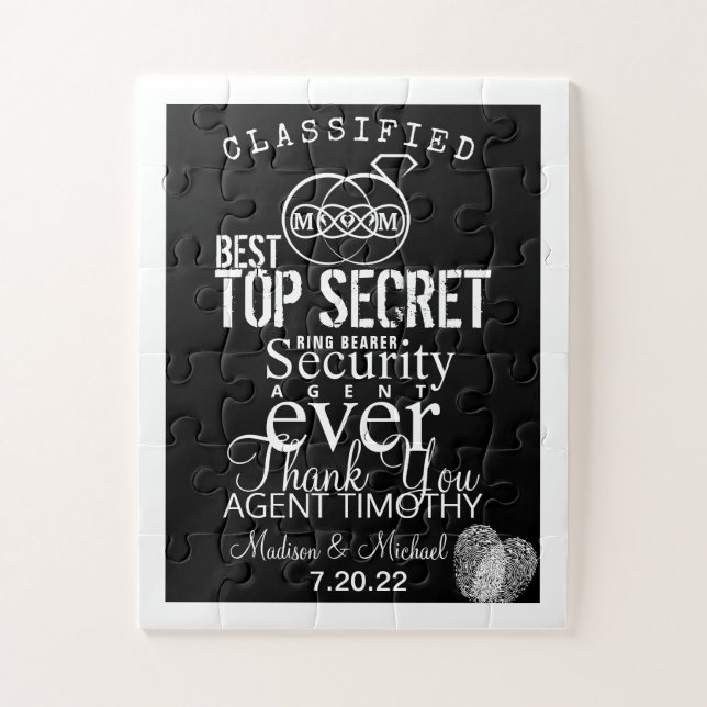 Rompecabezas del agente secreto del portador de an (Vertical)