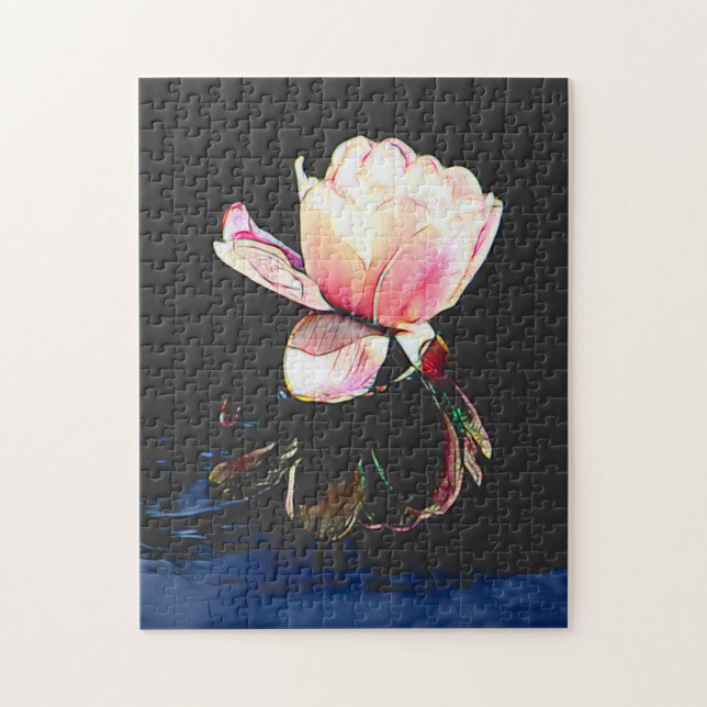 Rompecabezas del Agua de Vidrio Mantenido (Vertical)