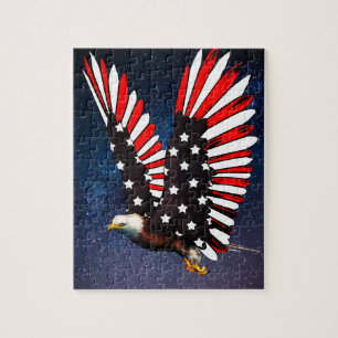 Rompecabezas del Águila Patriótica – Alas de la Ba